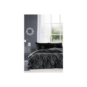 Özdilek Clasurol Siyah 200x220 cm Çift Kişilik Soft Life Saten Nevresim Takımı