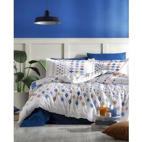 Özdilek Color Silices Mavi Tek Kişilik Ranforce Kapitone Nevresim Takımı