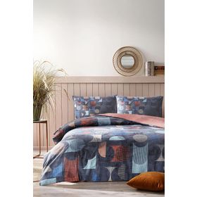 Özdilek Colored Shape Çift Kişilik Kışlık Flanel Nevresim Takımı