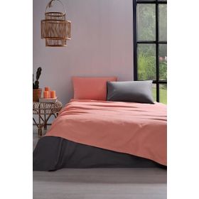Özdilek Colormix Antrasit Çift Kişilik Fitted Çarşaf Takımı