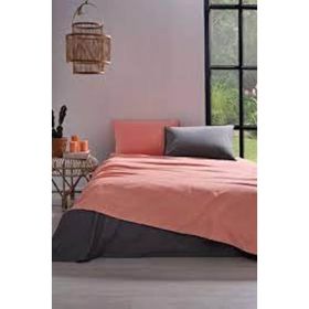 Özdilek Colormix Antrasit Çift Kişilik Fitted Çarşaf Takımı