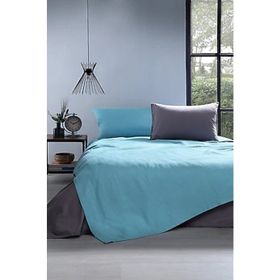 Özdilek Colormix Antrasit Çift Kişilik Fitted Çarşaf Takımı