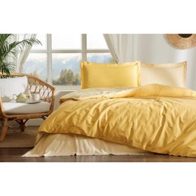 Özdilek Colormix Bal Sarısı Gold Ranforce Çift Kişilik Nevresim Takımı