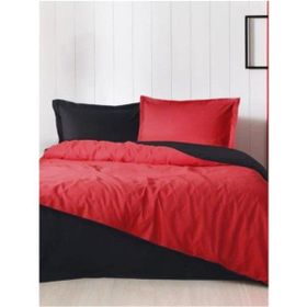 Özdilek Colormix Desensiz Düz Kırmızı Siyah Çift Kişilik Nevresim Takımı