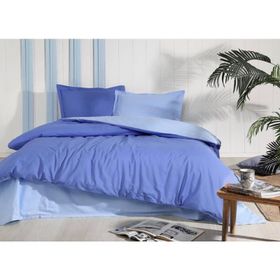 Özdilek Colormix Düz İndigo Mavi Çift Kişilik Ranforce Nevresim Takımı