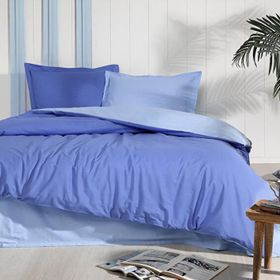 Özdilek Colormix Düz İndigo Mavi Çift Kişilik Ranforce Nevresim Takımı