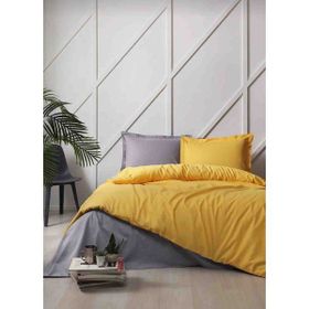 Özdilek Colormix Gold Antrasit 200 x 220 cm Çift Taraflı Çift Kişilik Nevresim Takımı