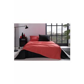 Özdilek Colormix Kırmızı Siyah Tek Kişilik Pike Takımı