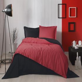 Özdilek Colormix Kırmızı Siyah Tek Kişilik Ranforce Nevresim Takımı