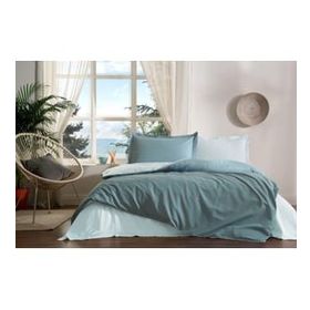 Özdilek Colormix Maldiv Aqua Çift Kişilik Ranforce Nevresim Takımı