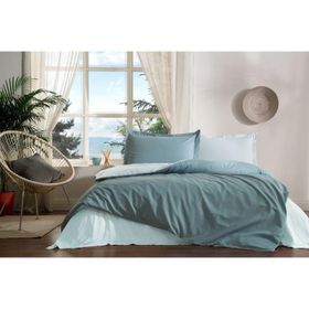 Özdilek Colormix Maldiv Aqua Çift Kişilik Ranforce Nevresim Takımı
