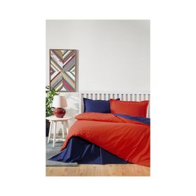 Ozdılek Colormıx Nevresım Takımı Cıft Kısılık Lacıvert-Kırmızı
