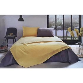 Özdilek Colormix Pamuklu Hardal Çift Kişilik Pike Takımı