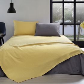 Özdilek Colormix Pamuklu Hardal Çift Kişilik Pike Takımı