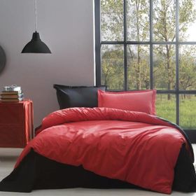 Özdilek Colormix Siyah Kırmızı Çift Kişilik Nevresim Takımı
