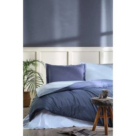 Özdilek Colourist 160x220 cm İndigo Gök Mavisi Tek Kişilik Ranforce Nevresim Takımı
