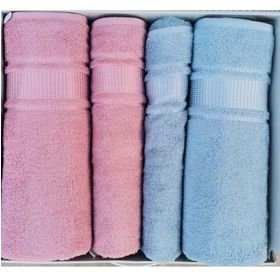 Özdilek Colourist Mavi Pembe Best Hamam Seti Banyo Havlu Takımı
