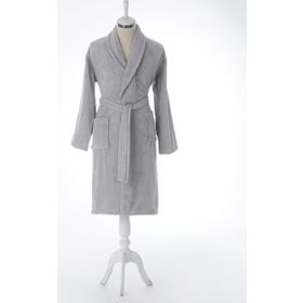 Özdilek Colourist Şalyaka Gri Unisex Bornoz
