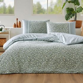 Özdilek Daisy Field Nev Mint 200x220 cm Çift Kişilik Nevresim Takımı