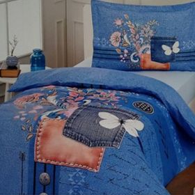Özdilek Denim 160 x 220 cm Mavi Tek Kişilik Nevresim Takımı