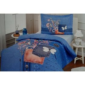 Özdilek Denim 160 x 220 cm Mavi Tek Kişilik Nevresim Takımı