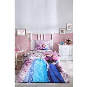 Özdilek Disney Frozen Discover Lisanslı Lastikli Fitted Çarşaf Tek Kişilik Nevresim Takımı