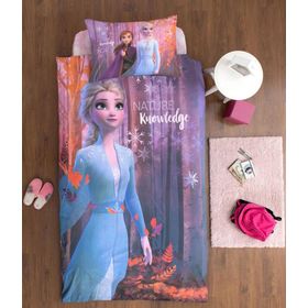 Özdilek Disney Frozen Natural Ranforce Pembe Tek Kişilik Nevresim Takımı