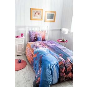 Özdilek Disney Frozen Natural Ranforce Pembe Tek Kişilik Nevresim Takımı