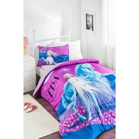 Özdilek Disney Frozen Snow Queen F Car Ranforce Krem Tek Kişilik Nevresim Takımı