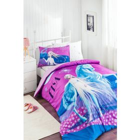 Özdilek Disney Frozen Snow Queen F Car Ranforce Krem Tek Kişilik Nevresim Takımı