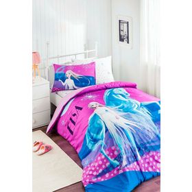 Özdilek Disney Frozen Snow Queen F Car Ranforce Krem Tek Kişilik Nevresim Takımı