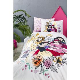 Özdilek Disney Princess Rose Lisanslı Lastikli Fitted Çarşaf Tek Kişilik Nevresim Takımı