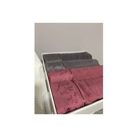Özdilek Ditsy Best Mürdüm-Antrasit Hamam Takımı