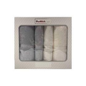Özdilek Dory Best Set Krem Gri Banyo Havlu Takımı