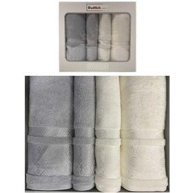 Özdilek Dory Best Set Krem Gri Banyo Havlu Takımı