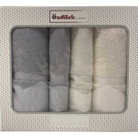 Özdilek Dory Best Set Krem Gri Banyo Havlu Takımı