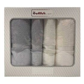 Özdilek Dory Best Set Krem Gri Banyo Havlu Takımı