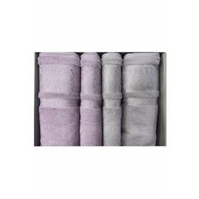 Özdilek Dory Best Set Lila Gri Banyo Havlusu