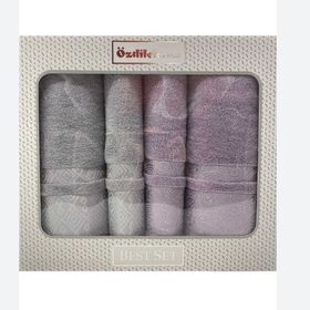 Özdilek Dory Best Set Lila Gri Banyo Havlusu
