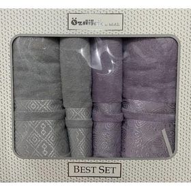 Özdilek Dory Best Set Lila Gri Banyo Havlusu