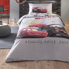 Ozdilek Dsny Cars On The Road Ranforce Gri Tek Kişilik Nevresim Takımı