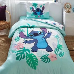 Özdilek Dsny Stitch Summer Ranforce Mint Tek Kişilik Nevresim Takımı
