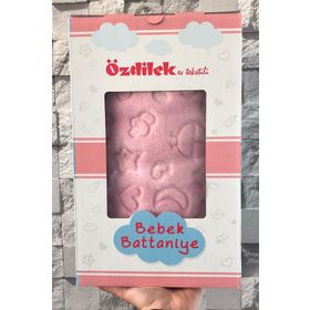Özdilek Embos 100x120 Pembe Bebek Battaniyesi