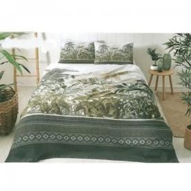Özdilek Ethnic Jungle Yeşil Tek Kişilik Pike Takımı