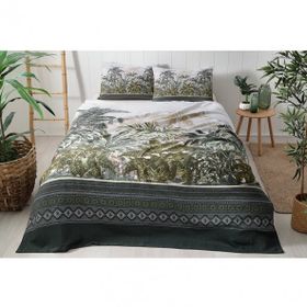 Özdilek Ethnic Jungle Yeşil Tek Kişilik Pike Takımı