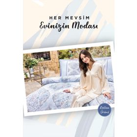 Özdilek Ethnique Bej Çift Kişilik Nevresim Takımı