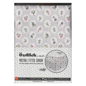 Özdilek Fitted 100x200 cm Pimenta Lila Lastikli Tek Kişilik Çarşaf Seti