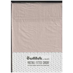 Özdilek Fitted 100x200 cm S Kahve Lastikli Tek Kişilik Çarşaf Seti