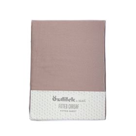 Özdilek Fitted 100x200 cm Toprak Kahve Lastikli Tek Kişilik Çarşaf Seti