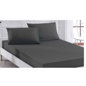 Özdilek Fitted Antrasit 100x200 Lastikli Tek Kişilik Çarşaf Seti